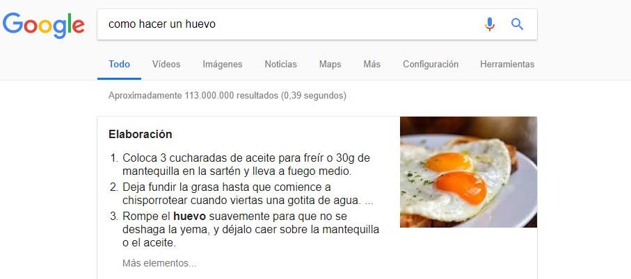 qué son los featured snippets o fragmentos destacados